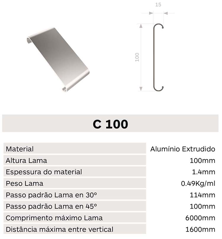 Caracteristica lama C100