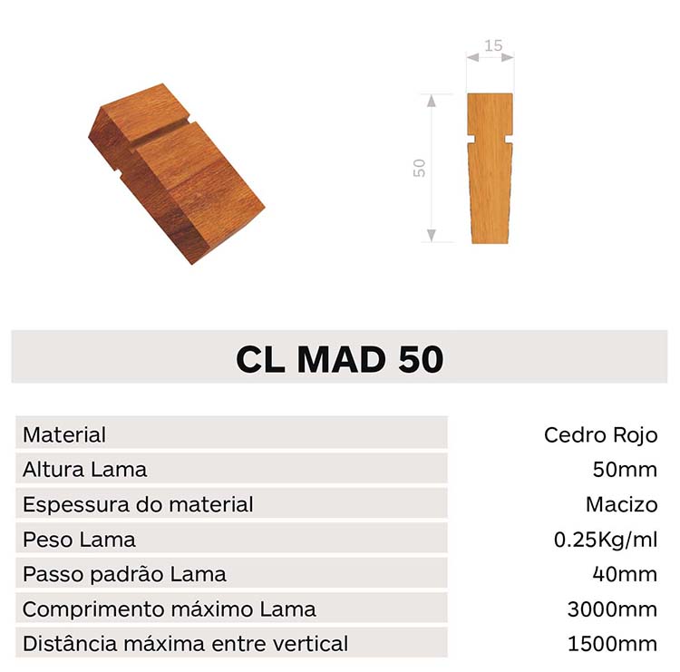 Caracteristica lama clmad50