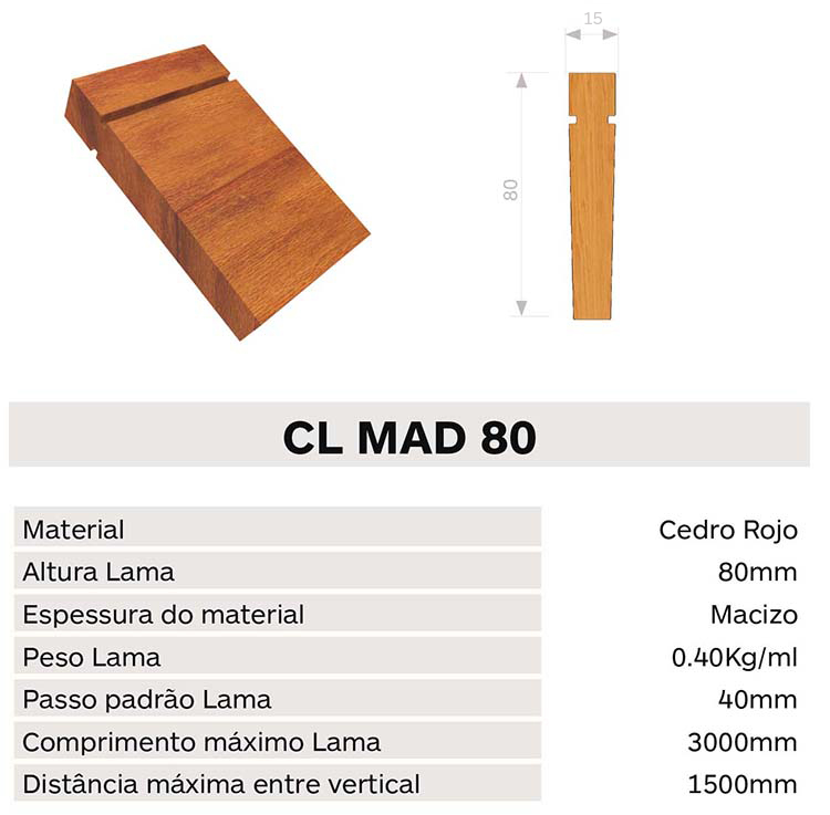 Caracteristica lama clmad80