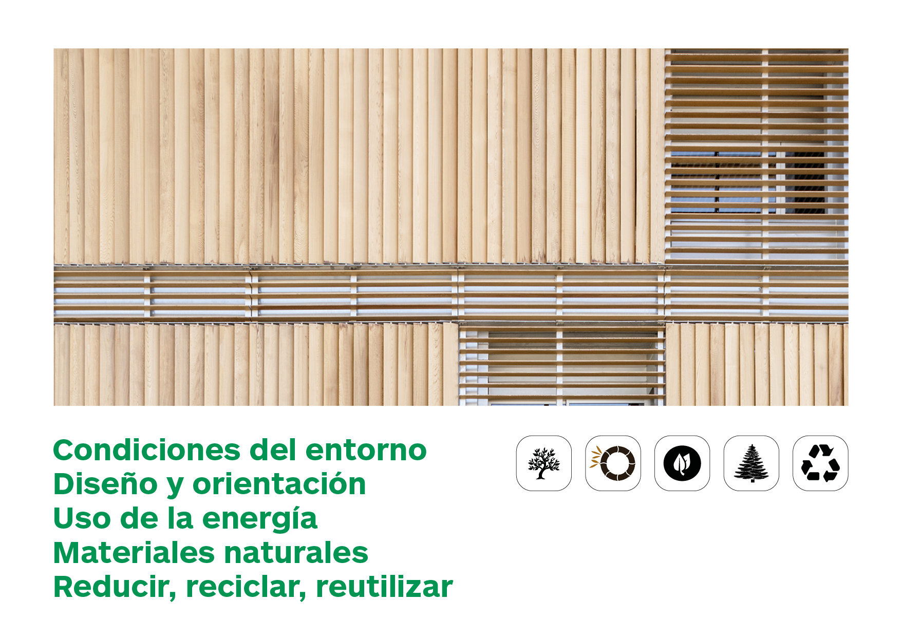 Características de la arquitectura sostenible. Infografia 2. Newsletter Enero 2020 Gradhermetic