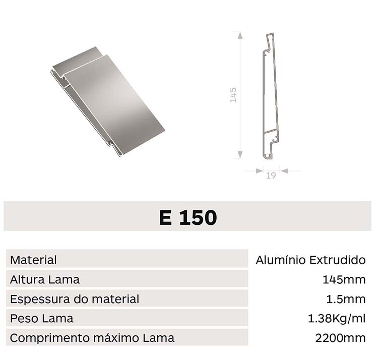 Caracteristica lama E150