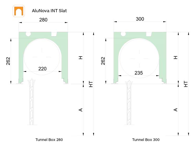 Seccion enrollamiento túnel alunova int