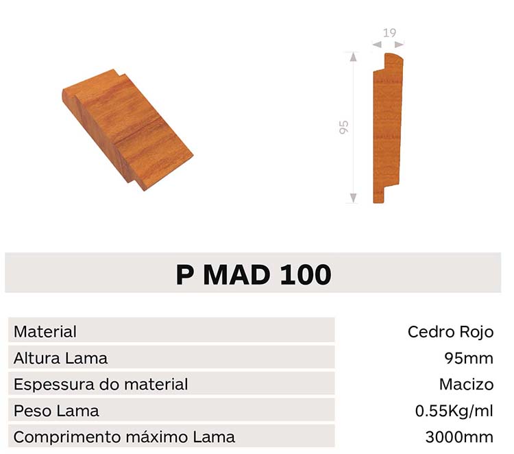 Caracteristica lama pmad100