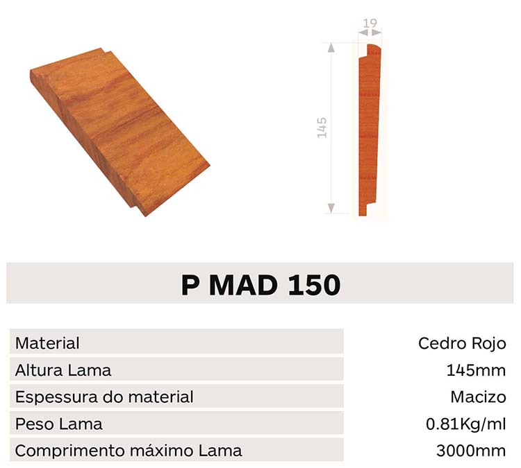 Caracteristica lama pmad150