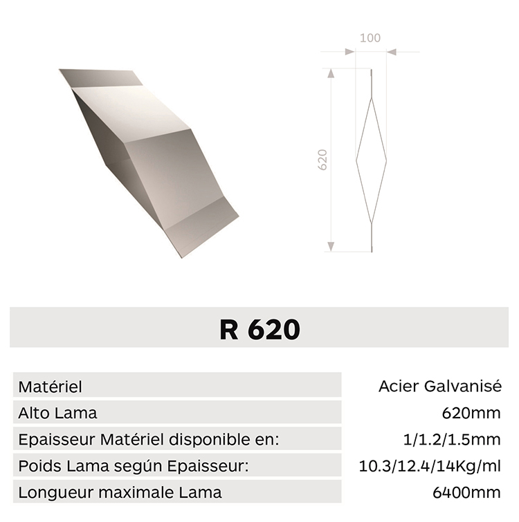 Caracteristica lama R620