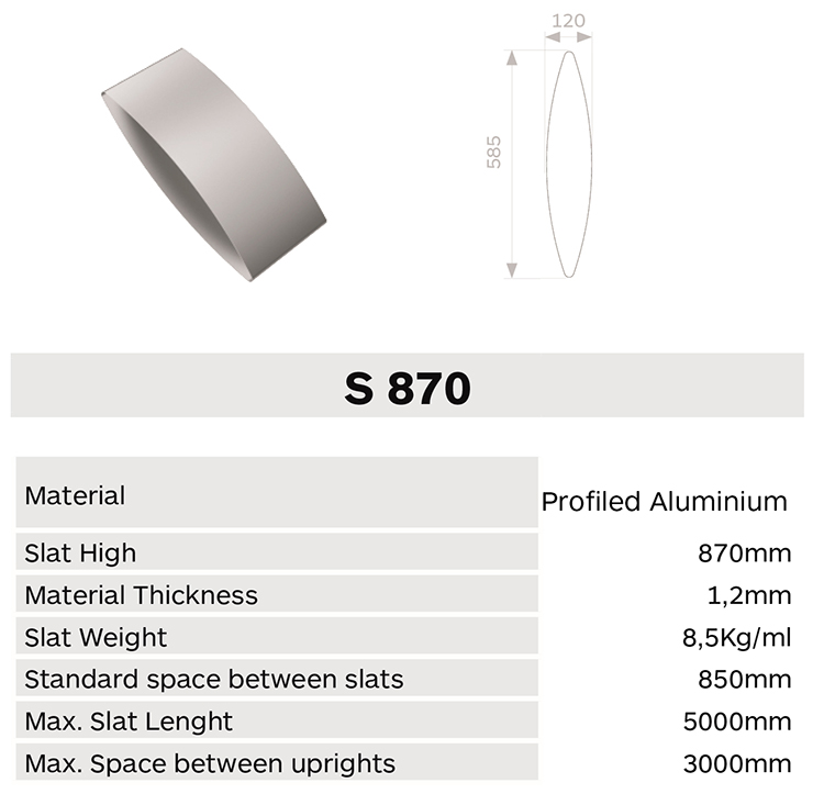 Caracteristica lama S870